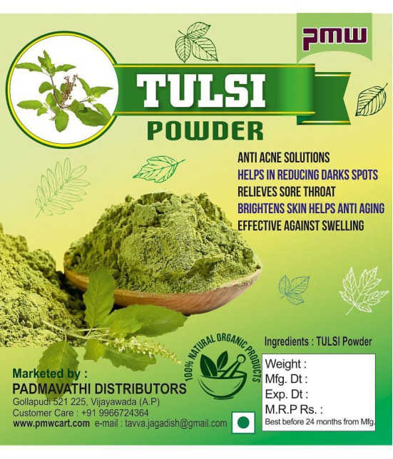 Tulasi Powder - Tulsi Powder - Holy Basil Powder - Tulsi Leaves - Tulsi Patta - Powder - 100G