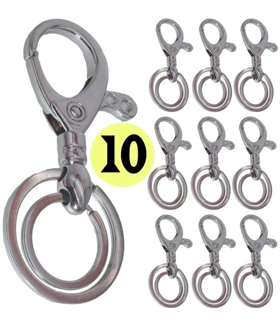 JMALL - Silver Mens Waist Keychain ( Pack of 10 & more )