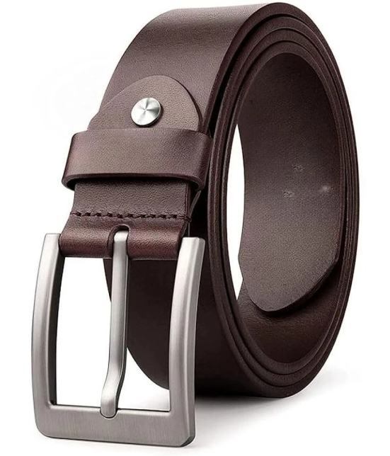 Creature - Brown Leather Mens Formal Belt ( Pack of 1 ) - None