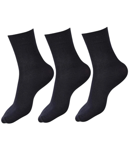 Dollar - Black Cotton Boys Thumb Socks ( Pack of 3 ) - Free Size