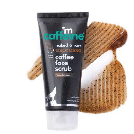 mCaffeine Espresso Coffee Deep Exfoliating Face Scrub - Blackheads Removal with Walnut 75g