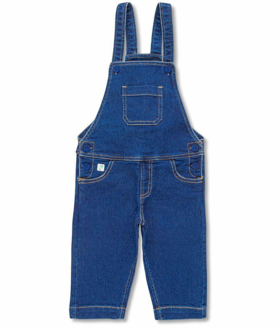 Juscubs - Blue Denim Girls Dungarees ( Pack of 1 ) - None