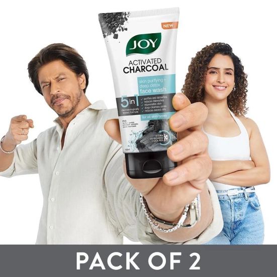 Joy Activated Charcoal Face Wash (Pack of 2X150 ml)