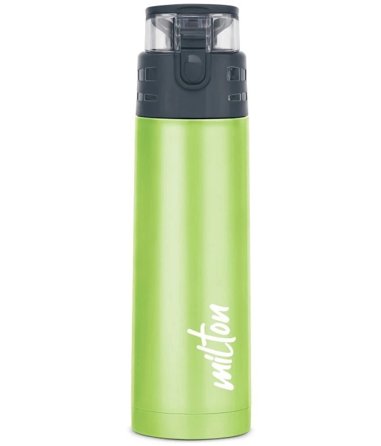 Milton Atlantis 900 Thermosteel Insulated Water Bottle, 750 ml, Green | Hot and Cold | Leak Proof | Office Bottle | Sports | Home | Kitchen | Hiking | Treking | Travel | Easy To Carry | Rust