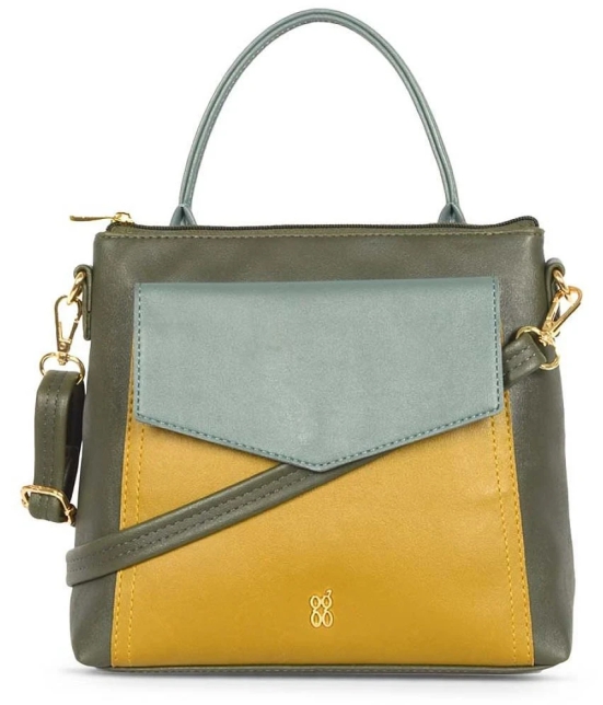 Baggit Green PU Satchel Bag - Green