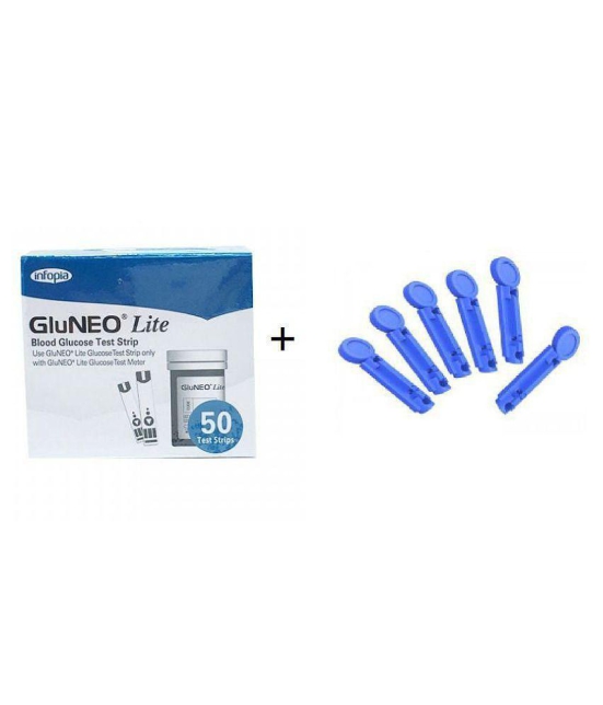 GLUNEO LITE 50 Strips+100 Lancets Expiry March 2024