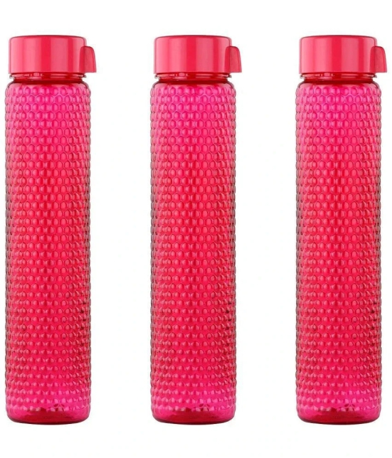 Oliveware Pink Water Bottle 400 mL ( Set of 3 ) - Pink