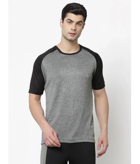 Uzarus - Grey Polyester Regular Fit Mens Sports T-Shirt ( Pack of 1 ) - None