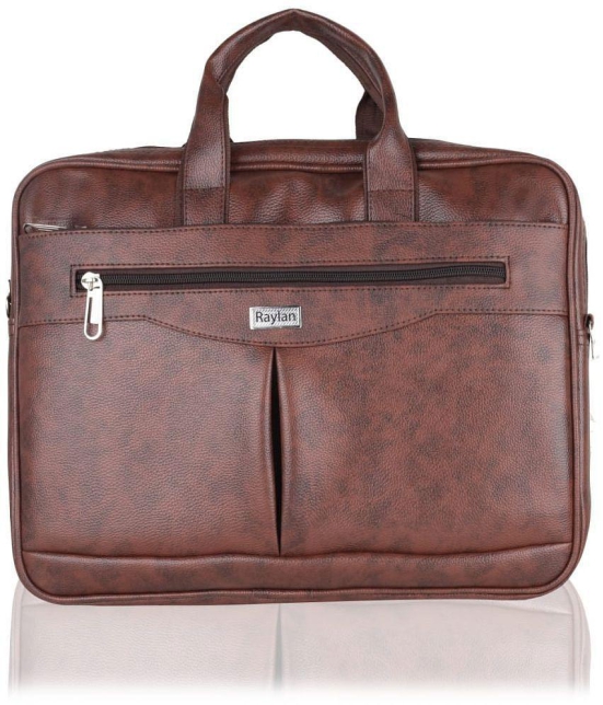 Raylan - Brown Textured Messenger Bag - Brown