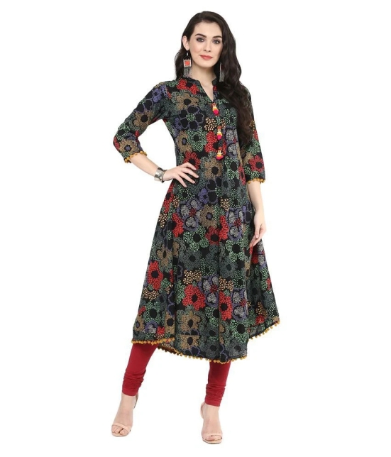 Yash Gallery - Multicolor Cotton Womens Asymmetrical Kurti - 5XL