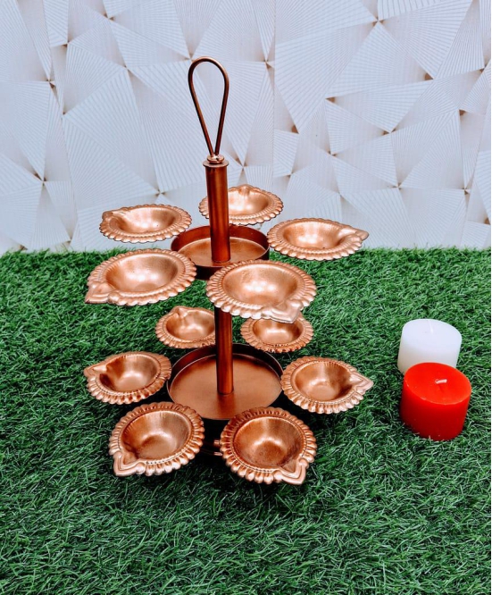 Metal Urli Oil Diya Stand