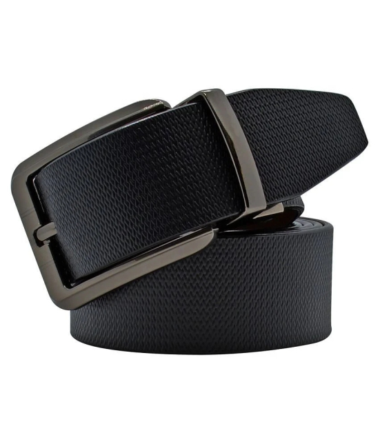 Loopa Black Leather Formal Belt - 44