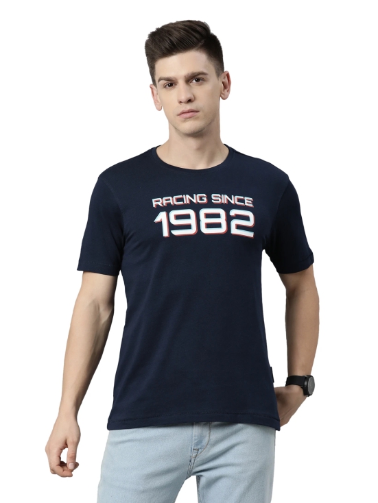 TVS Racing Round Neck T Shirts-Premium 100% Cotton Jersey, Versatile T Shirt for Men, Ideal for Gym, Casual Wear & More-Mercerised Yarn for Extra Durability-Easy to Wear & Wash