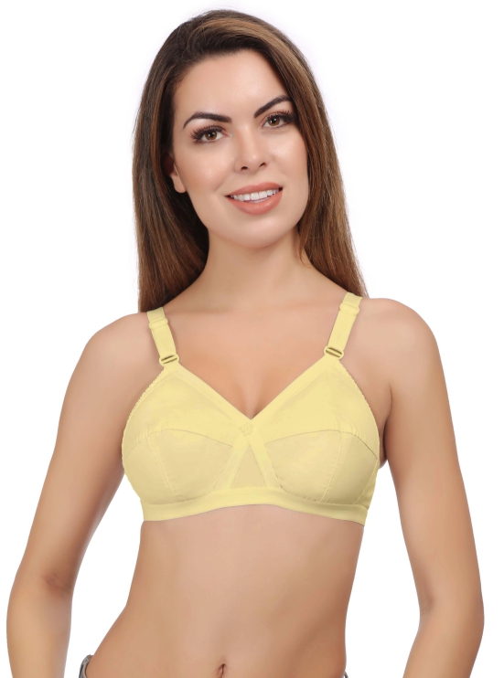 Eves Beauty Full Coverage Women Non Padded Bra-34E / Skin / Cotton