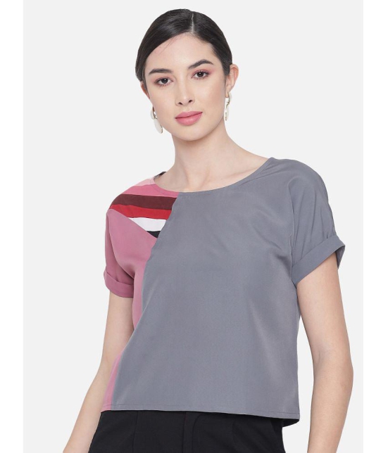 ALL WAYS YOU Polyester Regular Tops - Grey Single - L