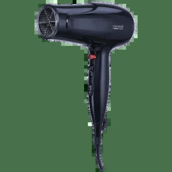 Croma Hair Dryer with 3 Heat Settings & Cool Blow (Honey Comb Inlet, Black)