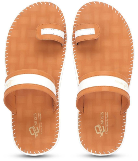 Emosis Tan Flip Flops - None