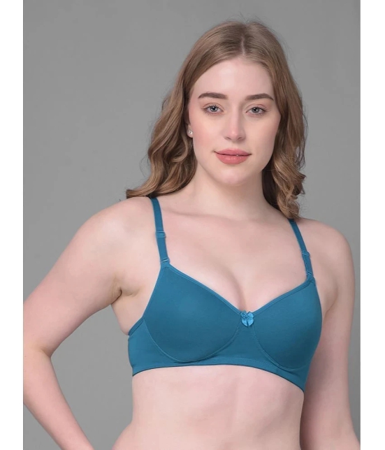 Dollar Missy Blue Cotton Heavily Padded Womens T-Shirt Bra ( Pack of 1 ) - None