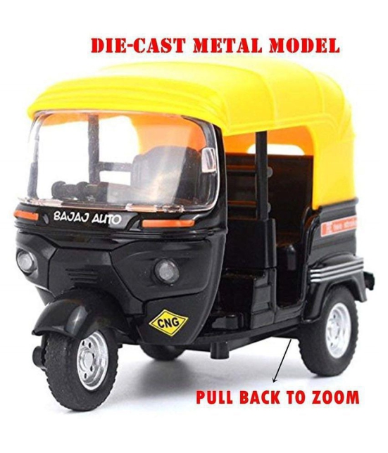 FRATELLI Die Cast Metal Bajaj Auto, Pack Of 1 -Multicolor - Multi-Color