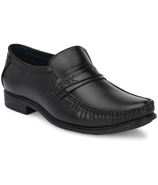 Leeport - Black Mens Slip On Formal Shoes - None