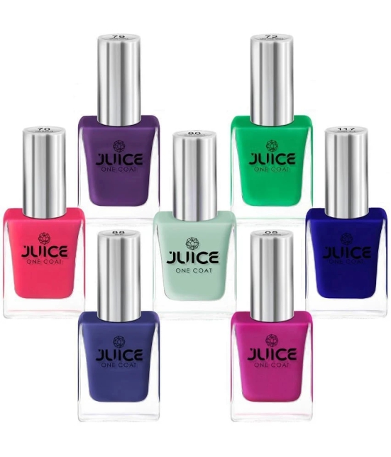 Juice Multi Glossy Nail Polish 77 ( Pack of 7 )