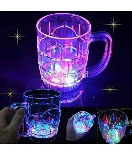 THRIFTKART - Light Changing LED MUG  Rainbow Color Disco Led 7 Colour Changing Liquid Activated Lights