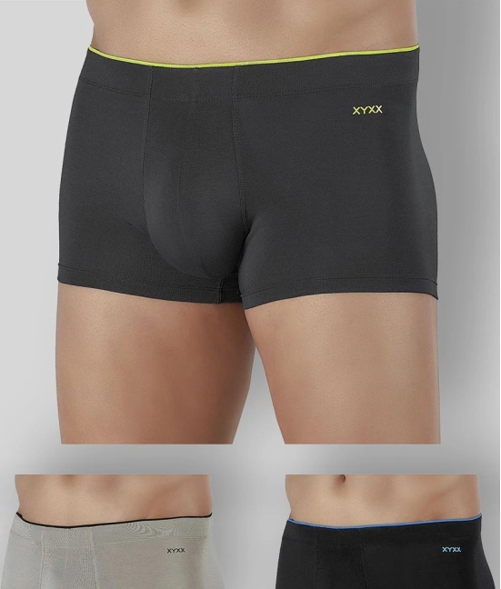 XYXX - Multicolor Modal Mens Trunks ( Pack of 3 ) - XL