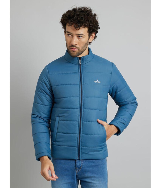 MXN Polyester Mens Quilted & Bomber Jacket - Blue ( Pack of 1 ) - None