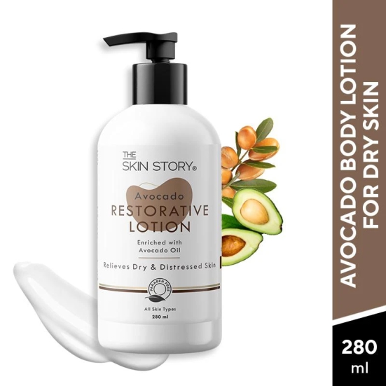 Avocado Restorative Body Lotion With Niacinamide & Shea Butter For Dry, Damaged Skin (280 ML)