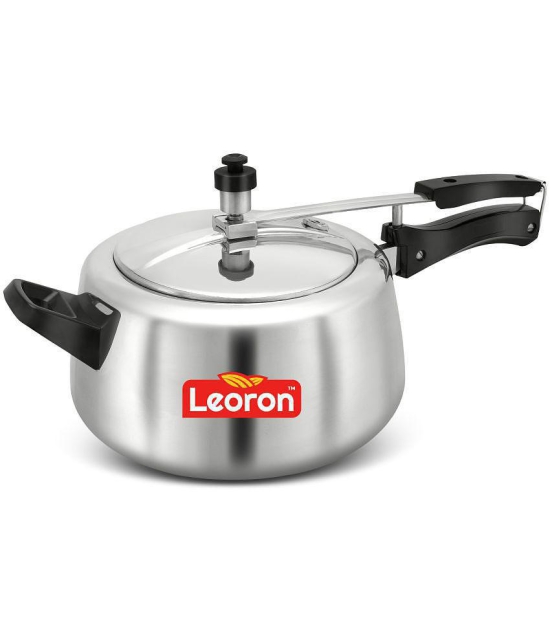 LEORON HANDI 5 L Aluminium InnerLid Pressure Cooker Without Induction Base