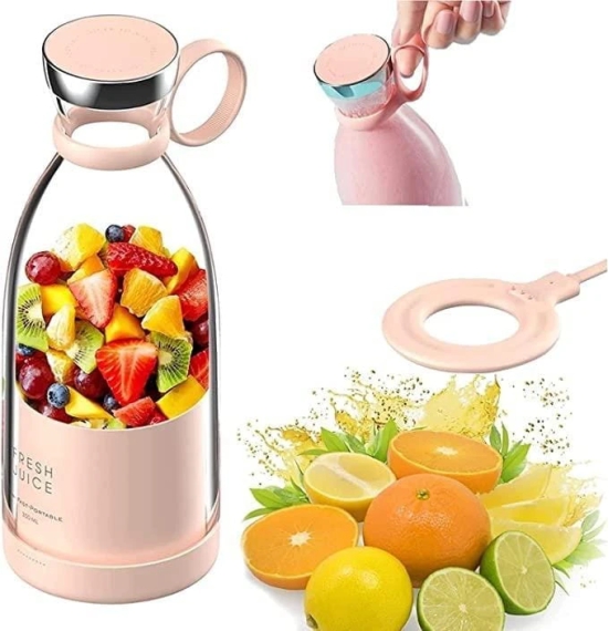 Uttamrobotics MIXEN Fresh Juice Portable Blender, 350ML Smoothie Blender Bottle, Grinder For Smoothie or Shakes, Baby Food, Personal Mixer, Mini Juicer Travel/School/Office/Workout/Travel Use