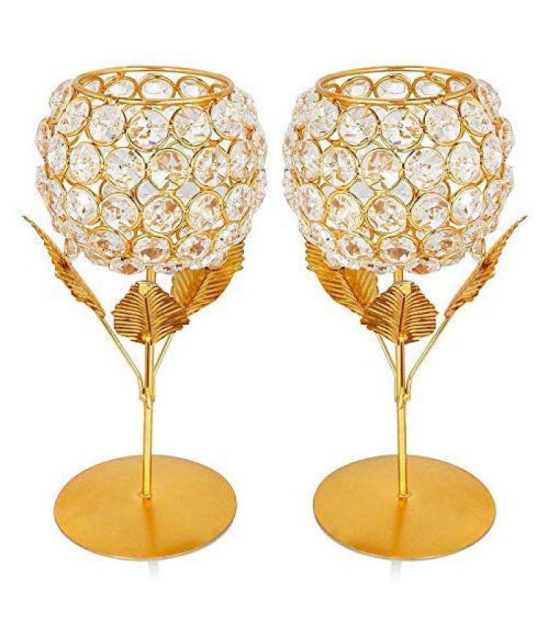 Arsalan Crystal Party Decor Gold - Pack of 2