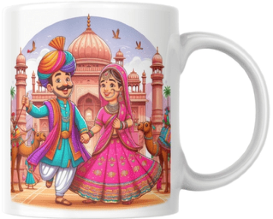 NIRJHARI Printed Mug Rajasthani Culture