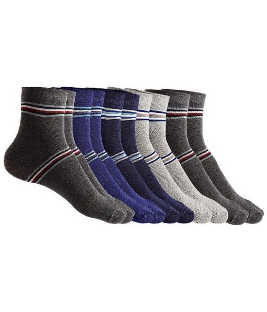 Texlon - Multicolor Cotton Men's Ankle Length Socks ( Pack of 5 ) - Multicolor