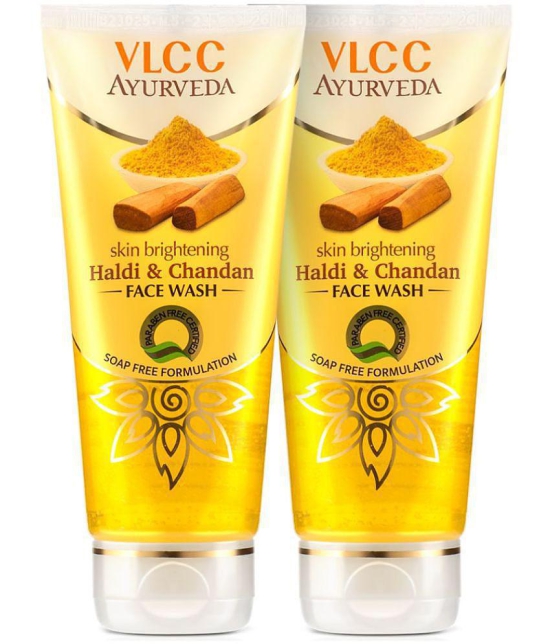 VLCC Ayurveda Skin Brightening Haldi & Chandan Face Wash, 100 ml Each ( Pack of 3 )