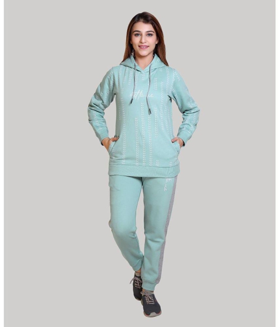 Wild West Neon Blue Fleece Printed Tracksuit - Pack of 1 - None