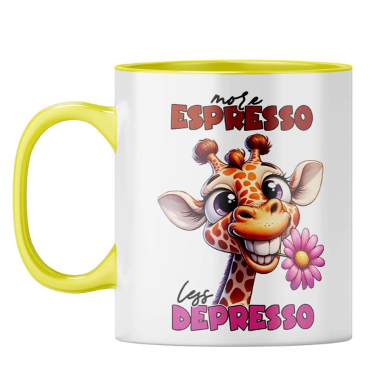 Less Depresson Coffee Mug-Yellow