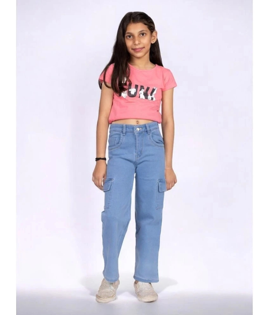 ICONIC ME- Kids Girls Premium Six Pocket Denim Jeans - None