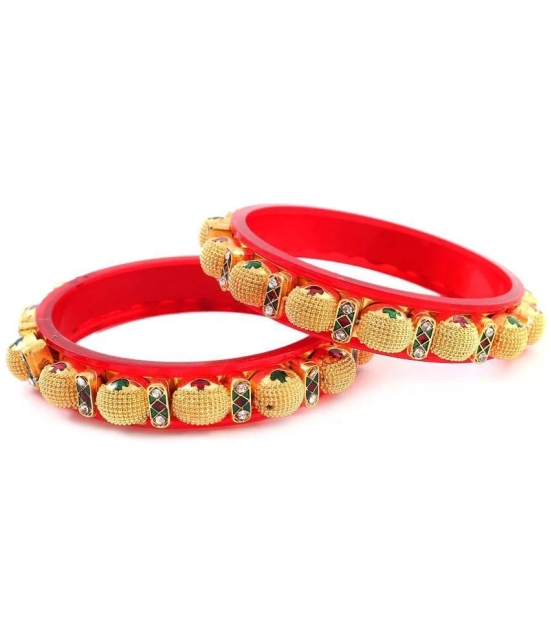 Jewar Mandi - Gold Bangle ( Pack of 1 ) - None