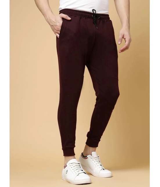 Rigo Wine Cotton Mens Joggers ( Pack of 1 ) - None