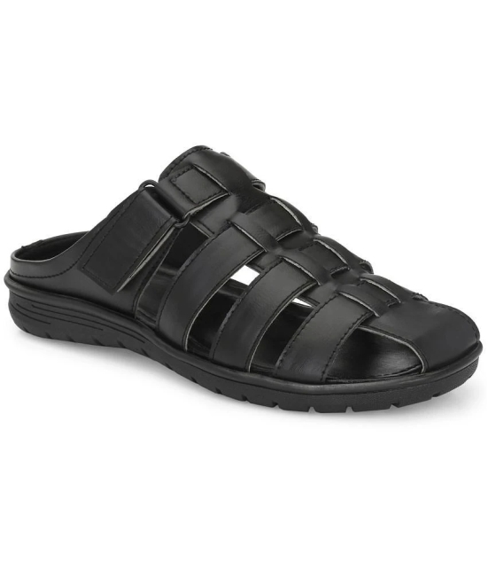 Leeport - Black Mens Sandals - None