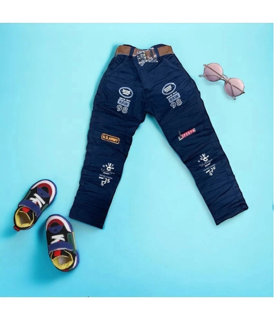 ICONIC ME- Kids Boys Printed Cotton Jeans - None