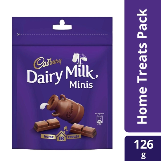 Cadbury Dairy Milk Chocolate Home Treats, 126 gm Pack