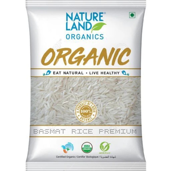 Natureland Organics Basmati Rice Premium, 1 Kg