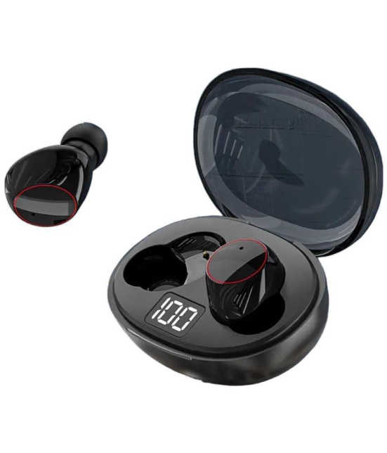 VEhop G60 with ENC Bluetooth True Wireless (TWS) In Ear 30 Hours Playback Powerfull bass,Dual pairing IPX4(Splash & Sweat Proof) Black