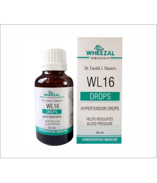 Wheezal WL-16 Hypertension Drops (30ml) (PACK OF TWO) Drops 30 ml