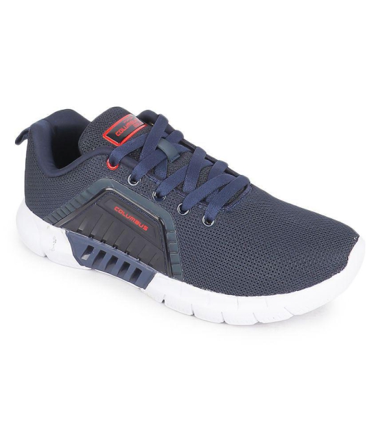 Columbus  Navy  Mens Sports Running Shoes - None