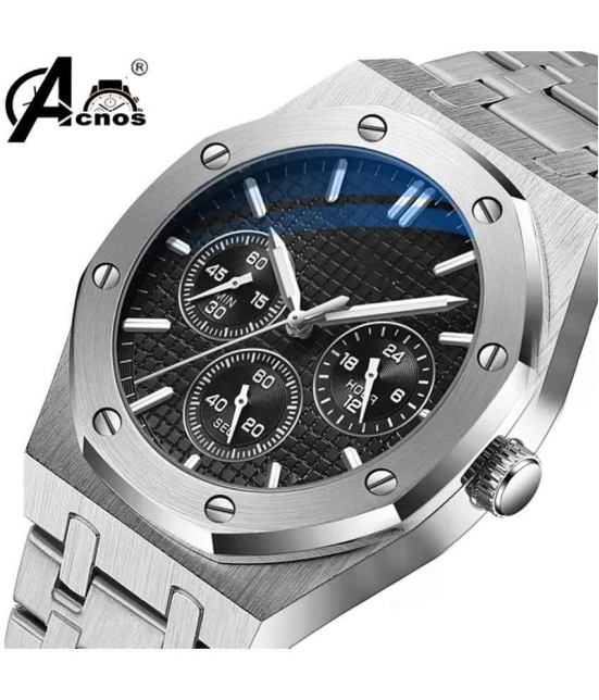 acnos Silver Stainless Steel Analog Men's Watch