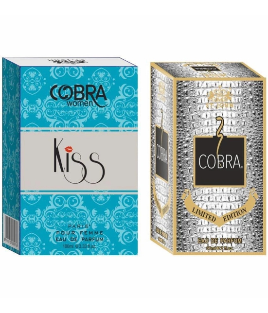 St. John - Cobra Kiss 100ml & Cobra LTD 60ml Perfume Eau De Parfum (EDP) For Unisex 160ml ( Pack of 2 )