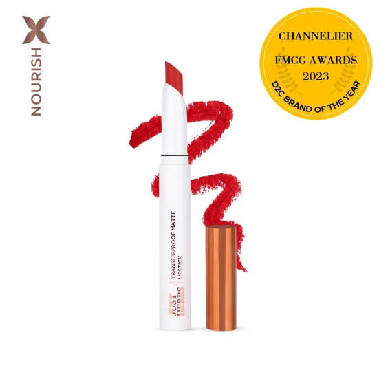 Transferproof Matte Lipstick with Shea Butter and Vitamin E JHTP-04 Firecracker Red